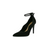 Women's Black Ankle Strap Shimmer High Heel Size 8