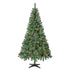 6.5' Pre-Lit Pine Artificial Christmas Tree with 300 Multi-Color Incandescent Lights