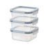 Square Plastic Food Container (25 oz) - Microwave, Freezer, and Dishwasher Safe