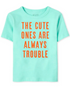 Toddler Boys Trouble Graphic Tee